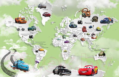 Фотообои листовые Citydecor Superhero Молния МакКвин 3 (400x260)