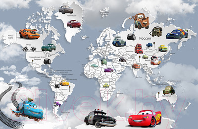 Фотообои листовые Citydecor Superhero Молния МакКвин 4 (400x260)