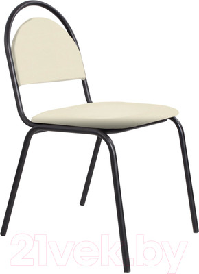 Стул офисный Белс Ретро V / 450430/V18 (кожзам бежевый/черный)