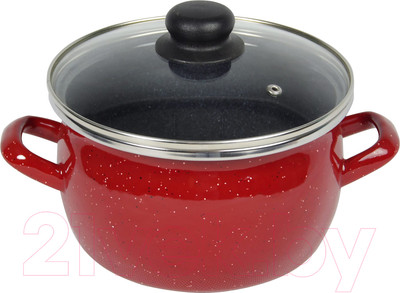 Кастрюля Сантэкс Красный гранит 1-2425112