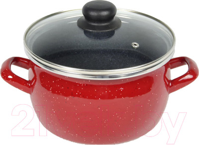 Кастрюля Сантэкс Красный гранит 1-2440112