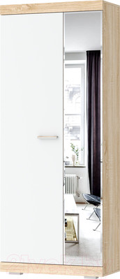 Шкаф Памир Соната ШСЗ-800 (дуб сонома/белый глянец)