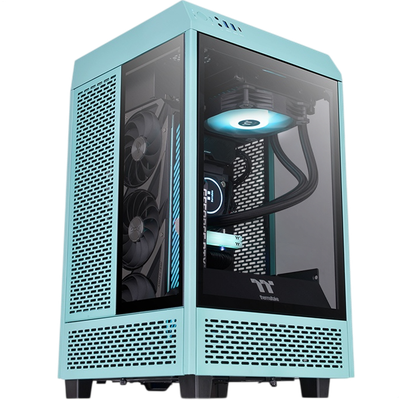 Корпус для компьютера Thermaltake The Tower 100 Mini Turquoise / CA-1R3-00SBWN-00