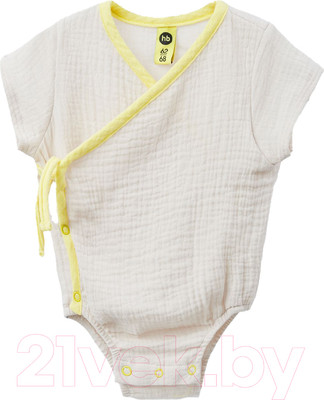 Боди для малышей Happy Baby 88127 (бежевый, р.74-80)