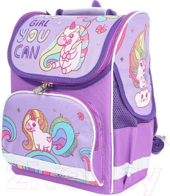 Школьный рюкзак Schoolformat Basic Fairytale Unicorn РЮКЖК-СКЕ (сиреневый)