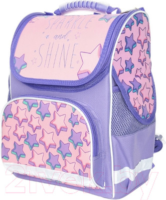 Школьный рюкзак Schoolformat Basic Shine Bright РЮКЖК-ШБР (сиреневый)