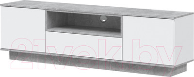 Тумба Интерлиния Quartz QZ-Т180 (белый платинум/бетон)