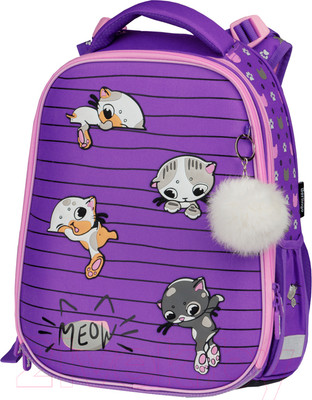 Школьный рюкзак Berlingo Expert Max Kittens lilac / RU07134L