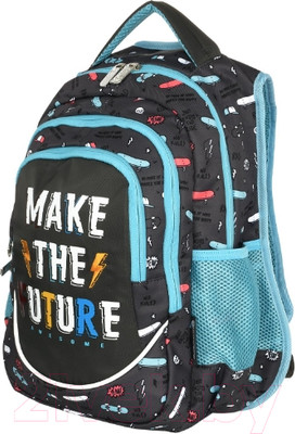 Школьный рюкзак Schoolformat Soft 3 Future РЮКМ3-ФЧР (серый)