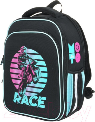 Школьный рюкзак Schoolformat 2А4К Moto Sport РЮКЖК2А4К-МСП (черный)