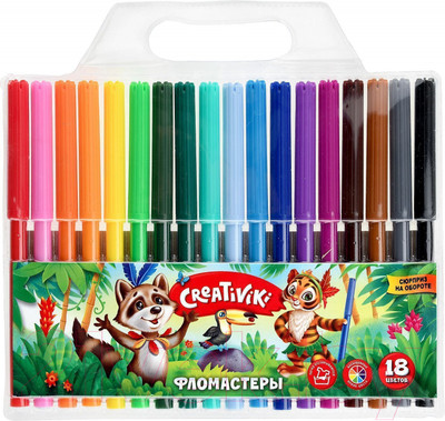 Фломастеры Creativiki ФЛВ18КР (18цв)