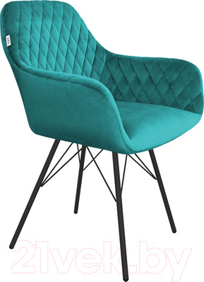 Стул Sheffilton SHT-ST38/S37 (альпийский бирюзовый/черный муар)
