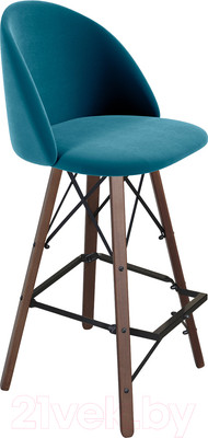 Стул барный Sheffilton SHT-ST35/S80 (тихий океан/темный орех/черный)