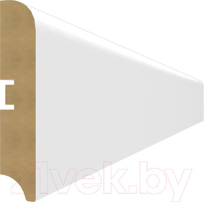 Плинтус STELLA МДФ 80S (2000x80x16, белый)