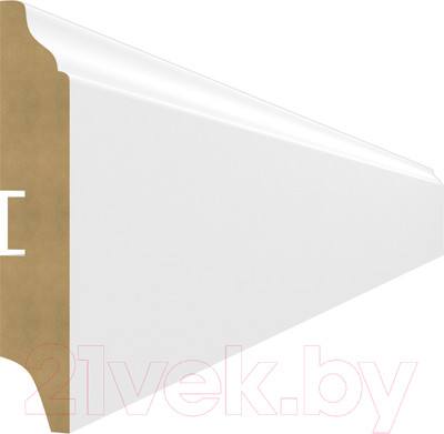 Плинтус STELLA МДФ 100B (2000x100x16, белый)
