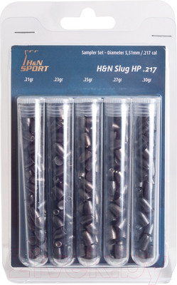 Пульки для пневматики H&N Sampler Slug HP .217 5 TYP (155шт)