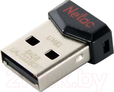 USB flash накопитель Netac UM81 Ultra compact Flash Drive USB2.0 64GB (NT03UM81N-064G-20BK)