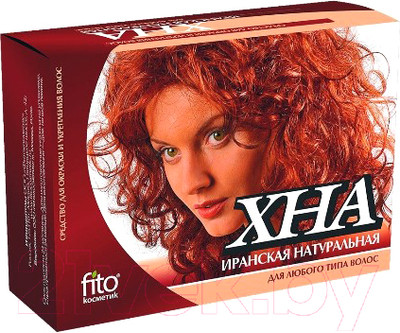 Порошковая краска для волос Fito Косметик Хна Иранская натуральная (125г)