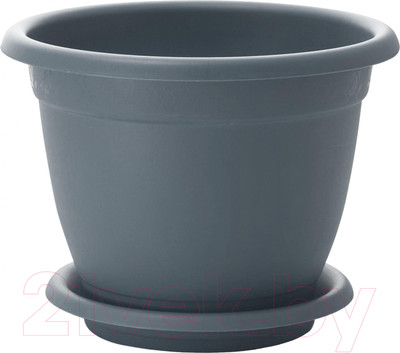 Вазон Ingreen Aphrodite / IG420711026 (серый, с подставкой №7)