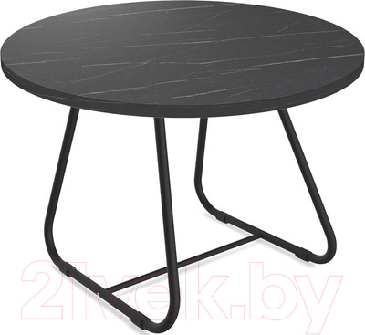 Журнальный столик Sheffilton SHT-S38/ЛДСП 70 (черный муар/камень пьетра гриджио черный)