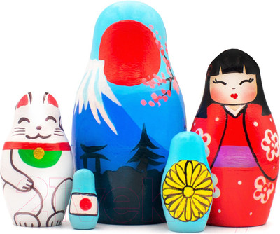 Матрешка сувенирная Брестская Фабрика Сувениров В японском стиле 5304