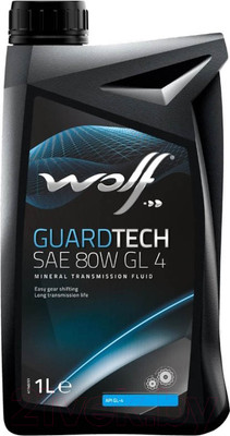 Трансмиссионное масло WOLF GuardTech SAE 80W GL 4 / 2201/1 (1л)