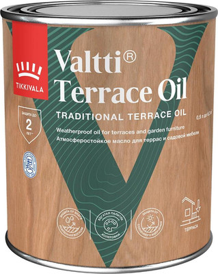 Масло для древесины Tikkivala Валтти Для террас (900мл, бесцветный)