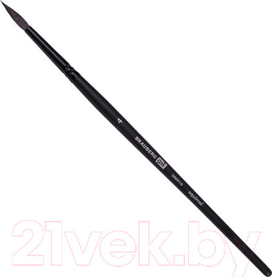 Кисть для рисования Brauberg Art Classic Белка 4 / 200910 (круглая, короткая ручка)