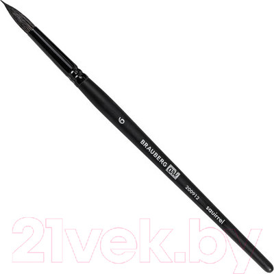 Кисть для рисования Brauberg Art Classic Белка 6 / 200912 (круглая, короткая ручка)