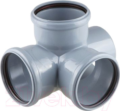 Крестовина внутренней канализации РосТурПласт 110/110/110х87 / 36539