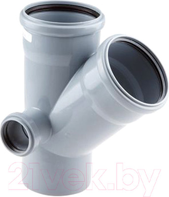 Крестовина внутренней канализации РосТурПласт 110/110х45/50 / 36537