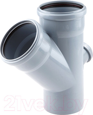Крестовина внутренней канализации РосТурПласт 110/110х45/50 / 36469