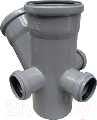 Переходник внутренней канализации РосТурПласт 110/110х45/50/50/50 / 36536
