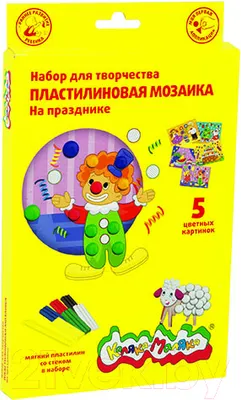 Набор для творчества Каляка-Маляка Пластилиновая мозаика На празднике / НПМНПКМ