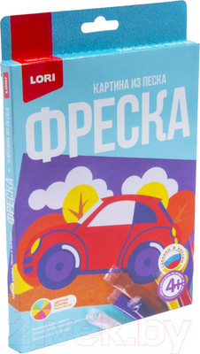 Набор для творчества Lori Фреска. Картина из песка Машина / Пз/ф-022