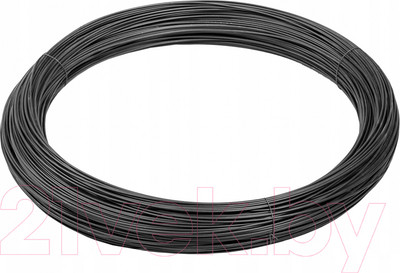 Проволока вязальная Белзабор Cтальная в ПВХ D 2.4мм (бухта 100м, серый)