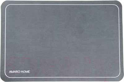 Коврик для ванной Amaro Home С абсорбирующим эффектом / AH-AFM-S/WA (мокрый асфальт)