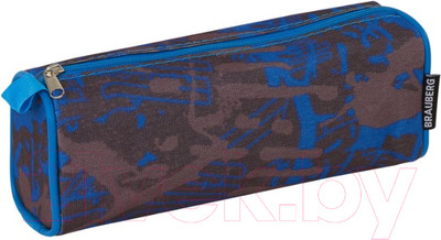 Косметичка Brauberg Элемент / 223905 (серый/голубой)