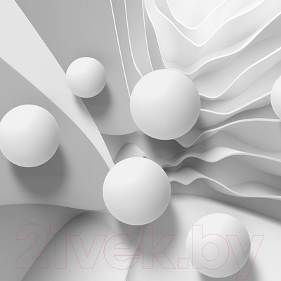 Фотообои листовые Vimala 3D Шары и волны (270x300)
