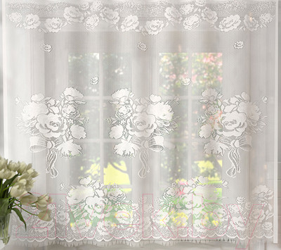 Гардина Лента м529 (165x170, белый)