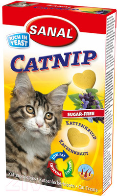 Лакомство для кошек Sanal С кошачьей мятой / SC1800 (30г/40таб)