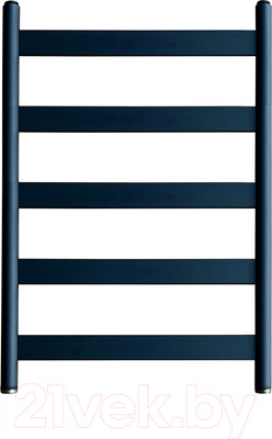 Полотенцесушитель водяной Ростела Престиж 50x80/5 (1") (черный, нижнее подключение)