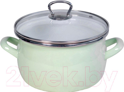 Кастрюля Сантэкс 1-2425111 (салатовый/металлик)