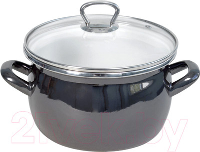 Кастрюля Сантэкс 1-2440111 (темно-серый/хром)