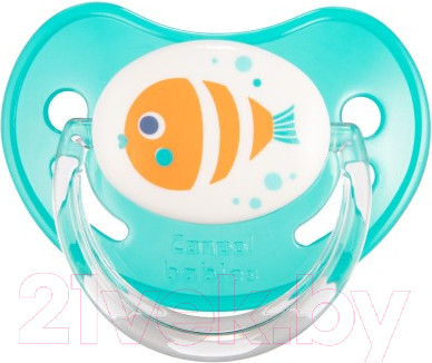 Пустышка Canpol Природа силиконовая анатомическая 0-6мес / 22/506 (бирюзовый)