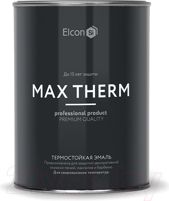 Эмаль Elcon Термостойкая до 700C (800г, темный шоколад)