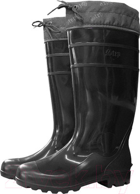 Сапоги резиновые Step С-40 Н с надставкой (р.43, черный)