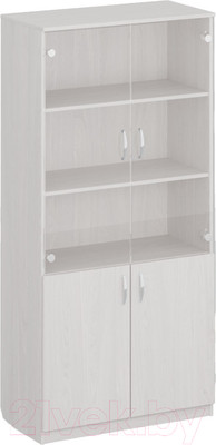 Шкаф с витриной Речицадрев Модуль / Р 286.09-01 (ясень анкор)