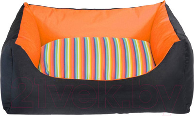 Лежанка для животных Camon CC127/F (двусторонняя, черный/оранжевый)