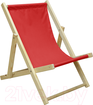 Кресло-шезлонг складное КомфортПром 86х75х90см / 11114056 (красный)